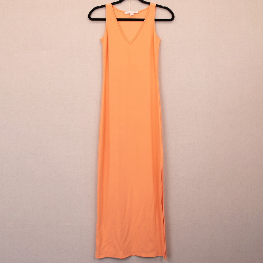 Boston Proper orange maxi dress-XXS
